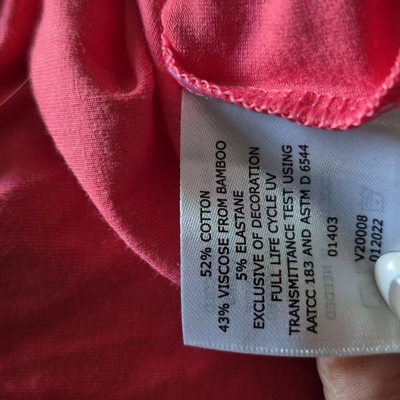 Coolibar Hooded Swim Coverup Dress Radiant Coral Sz.M NWT - Picture 13 of 13